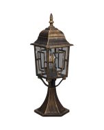 Trio Volturno 505960128 zwart goudkleurige sokkellamp