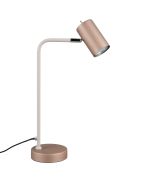 Trio Marley 512400165 creme met koffiebruine tafellamp