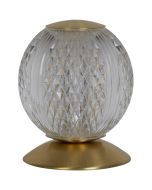 Searchlight Allure EU51482SB messing tafellamp met acryl bol