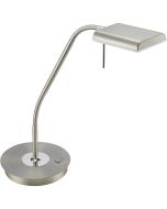 Trio Bergamo 520910107 staal kleurige bureaulamp