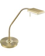 Trio Bergamo 520910108 mat messing bureaulamp