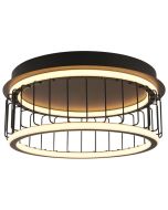 Searchlight Circolo 54215-1BK zwarte plafondlamp