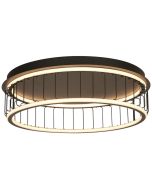 Searchlight Circolo 54216-1BK zwarte plafondlamp