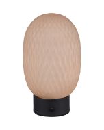 Trio Facette 564210113 amber glazen oplaadbare tafellamp