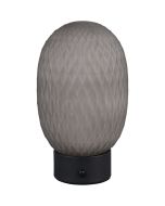 Trio Facette 564210154 rookglazen oplaadbare tafellamp