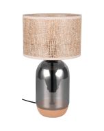 Trio Tara 564990157 verchroomd glazen tafellamp