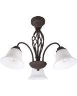 Trio Rustica 601000324 roest bruine plafondlamp