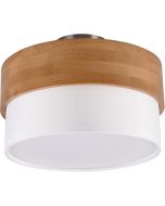 Trio Seasons 611500201 houten plafondlamp met textiel