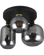 Trio Diva 619800332 chroom verdampt glazen plafonniere