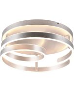 Trio Marnie 644110105 grote geborsteld aluminium plafondlamp