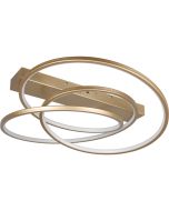 Trio Darvin 649110179 goud kleurige plafondlamp met bogen