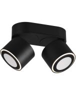 Trio Taurus 652910232 mat zwarte plafondspot