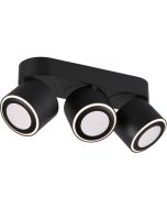 Trio Taurus 652910332 mat zwarte plafondspot