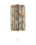 Searchlight Bijou 6582-2AB bronzen wandlamp met champagneglas