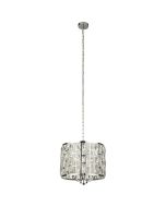 Searchlight Bijou 6583-3CC chromen hanglamp met kristalglas