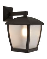 Searchlight Seattle 6593BK zwarte buitenlamp mat glas