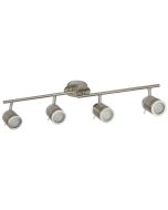 Searchlight Samson 6604SS mat zilver kleurige badkamer spot