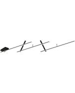 Trio Indira 674610532 zwarte lange plafondlamp