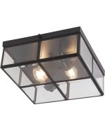 Searchlight Pisa 6769-26BK mat zwarte plafondlamp