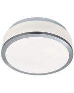 Searchlight Cheese 7039-23SS mat zilver badkamerlamp