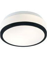 Searchlight Cheese 7039-28BK zwarte badkamer plafondlamp
