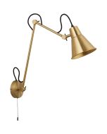 Searchlight Swing Arm 7403PB messing kleurige wandspot