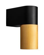 Konstsmide Temi 7666-758 mat zwart met messing buitenlamp