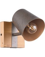 Trio Bell 801900167 antiek stalen spot met hout