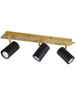 Trio Marley 802400380 mat zwarte met goud spot