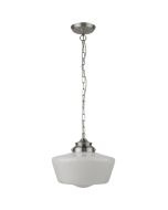 Searchlight School House 8071-1SS hanglamp voor de vochtige omgeving