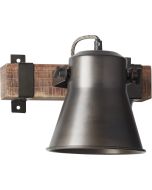 Brilliant Decca 85810/46 zwarte spot van hout en staal