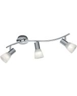 Trio Levisto 871010307 mat staal kleurige plafondspot