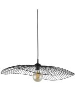 Searchlight Wave 88550BK zwarte hanglamp van draadstaal