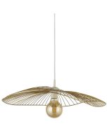 Searchlight Wave 88550GO goud kleurige hanglamp van draadstaal