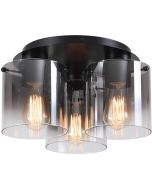 Searchlight Zweden 88911-3BK rookkleurig ombre glas