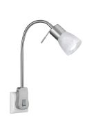 Trio Levisto 891010107 stekkerlamp staal