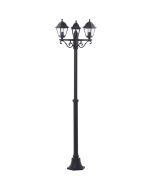 Brilliant Nissie 90995A06 mat zwarte lantaarnpaal