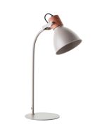 Brilliant Erena 94555/20 taupe kleurige tafellamp met hout