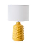 Brilliant Ilysa 94569/72 geel met witte tafellamp