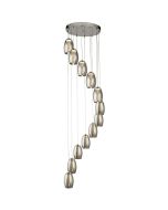 Searchlight Cyclone 97291-12SM rookglazen hanglamp