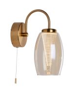 Searchlight Cyclone 97292-1CP messing wandlamp