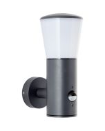 Brilliant Cliff 96476/63 antraciet grijze buitenlamp met bewegingsmelder