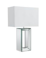 Searchlight Mirror EU1610 witte tafellamp met spiegelvoet