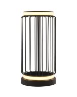 Searchlight Circolo EU54210-1BK zwarte tafellamp