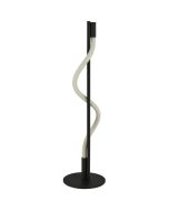 Searchlight Serpent EU212BK zwarte tafellamp met opalen buis