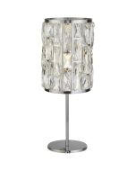 Seachlight Bijou EU6584CC chromen tafellamp met kristalglas