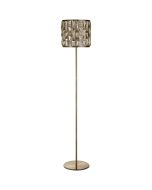 Searchlight Bijou EU6589AB bronzen vloerlamp met champagneglas