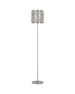 Searchlight Bijou EU6589CC chromen vloerlamp met kristalglas