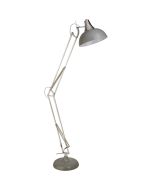 Searchlight Goliath EU8082GY grijze met chromen vloerlamp