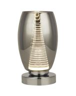 Searchlight Cyclone EU97293-1SM rookglazen tafellamp